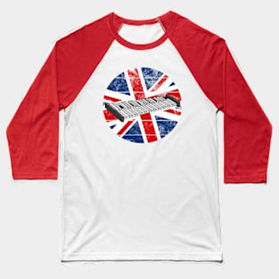 Xylophone UK Flag Britain Xylophonist Percussionist British Musician Baseball T-Shirt